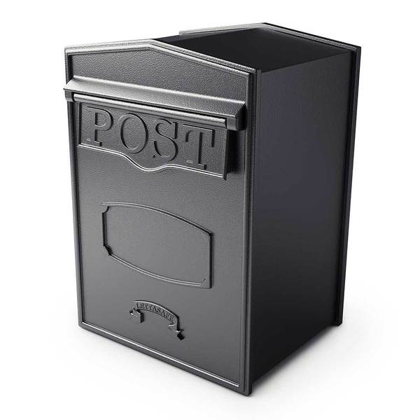 Lettasafe Bloomsbury rear retrieval mailbox (Black color) LSF-LS05-BLK